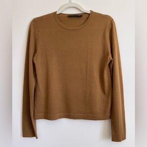 JENNI KAYNE Crosby 100% Merino Wool Crewneck Lightweight Sweater Size Small